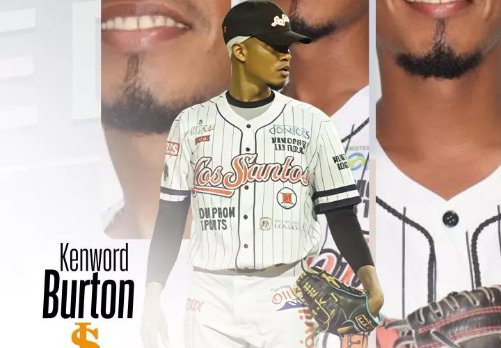 Lanzador nicaragüense Kenword Burton.