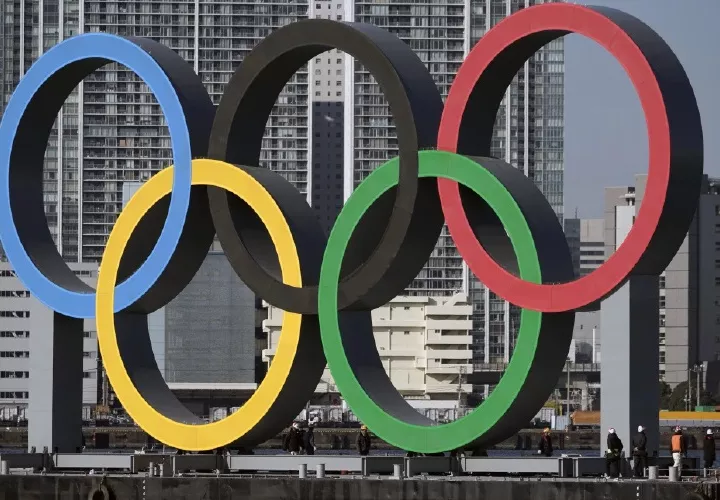 Los anillos olímpicos.