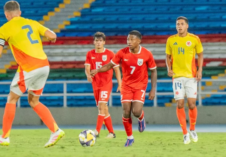 Partido entre las selecciones Sub-20 de Panamá y Colombia.