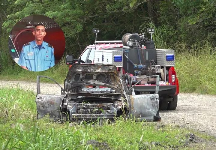 Su automóvil apareció en La Chorrera, totalmente quemado.