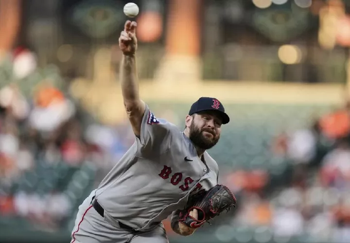 Lucas Giolito durante su labor en el partido de ayer.