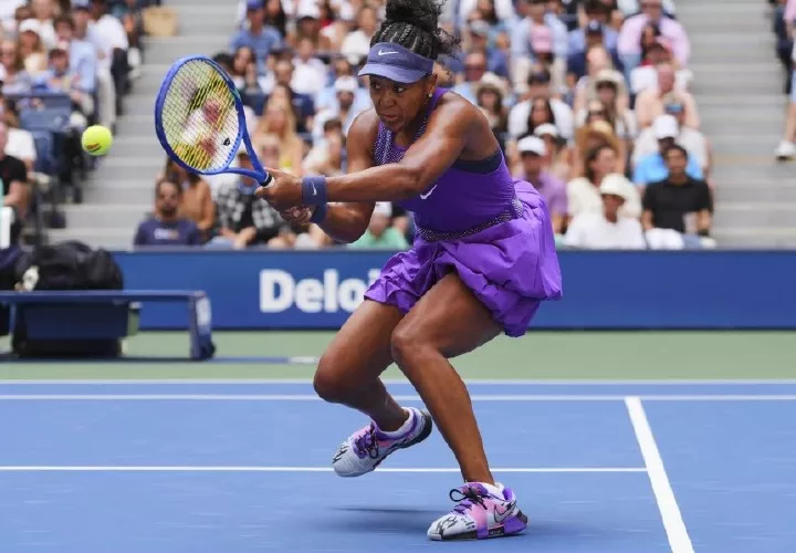 Naomi Osaka en su partido de ayer.
