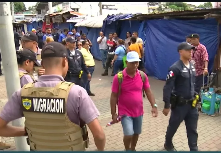 Operativo realizado por las autoridades.