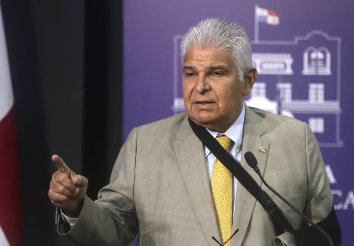 El presidente de Panamá, José Raúl Mulino.