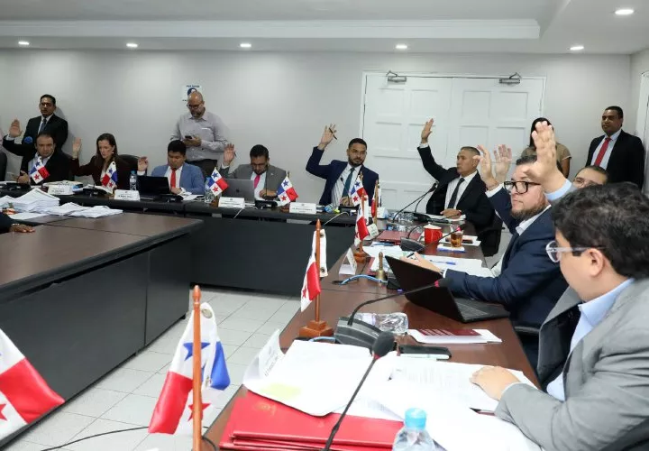 Diputados de la Comisión de Presupuesto de la Asamblea.