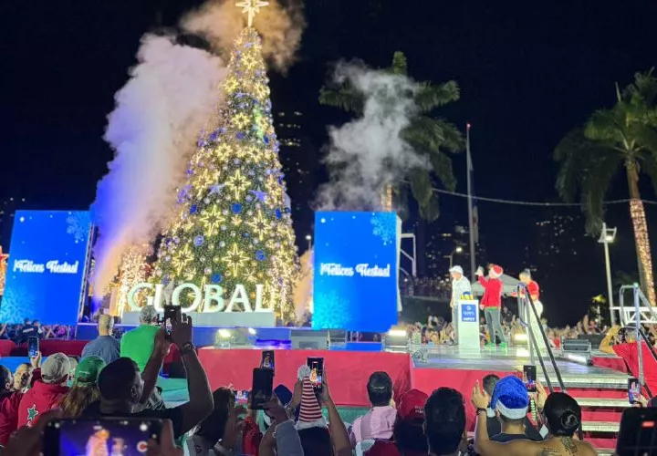 El encendido del árbol de Navidad.