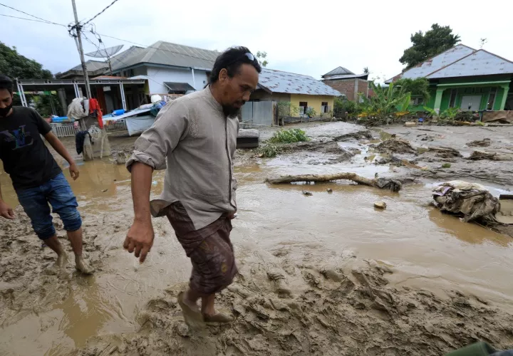 Inundaciones en Meureudu.
