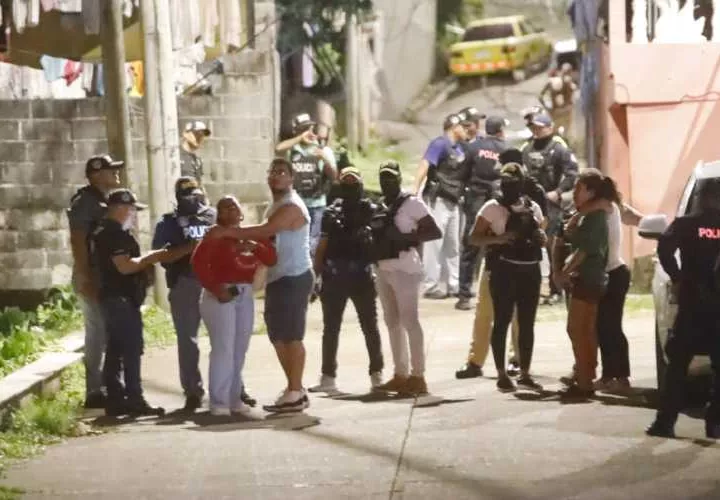 Vista de la escena del crimen.