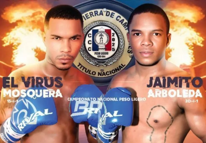 Orlando ‘Virus’ Mosquera (izq.) y Jaime Arboleda se medirán en el combate estelar de la función.