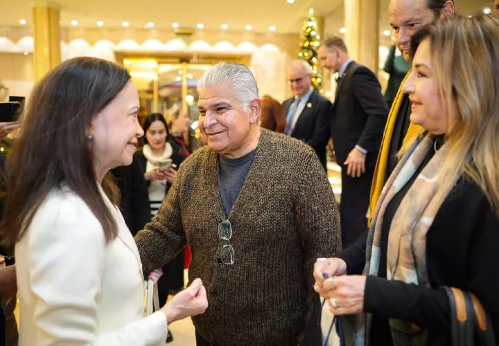 La líder venezolana y Mulino.