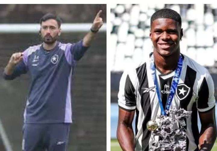 Davide Ancelotti (izq.), le dio la oportunidad al panameño Kadir Barría para que debutará en la primera división del fútbol brasileño.