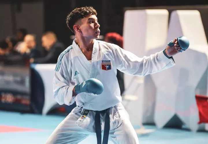 El atleta panameño Josué Estrada es actualmente subcampeón nacional kumite de la categoría cadete 63 kilos (kumite).