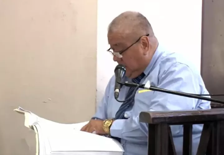 El perito Antonio Lim.