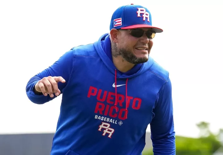 Yadier Molina, técnico de Puerto Rico.