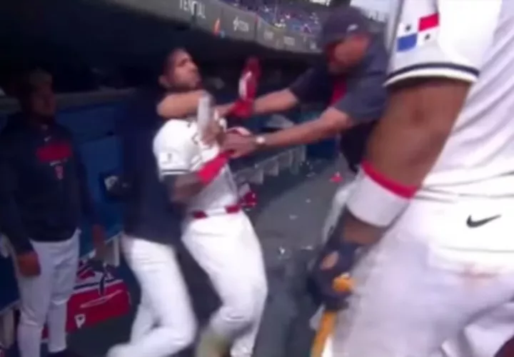 Jonathan Araúz durante el incidente.