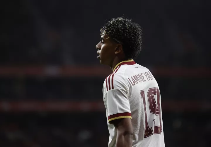 Lamine Yamal, de la selección de España.