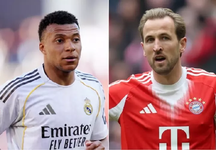 Se espera que en el partido de hoy vean acción las estrellas Kylian Mbappé, del Real Madrid y Harry Kane, por el Bayern Munich.