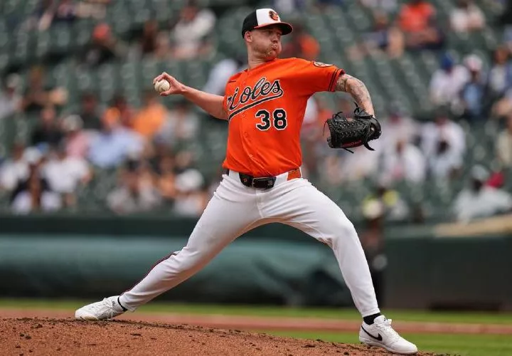 Kyle Bradish, lanzador de los Orioles.