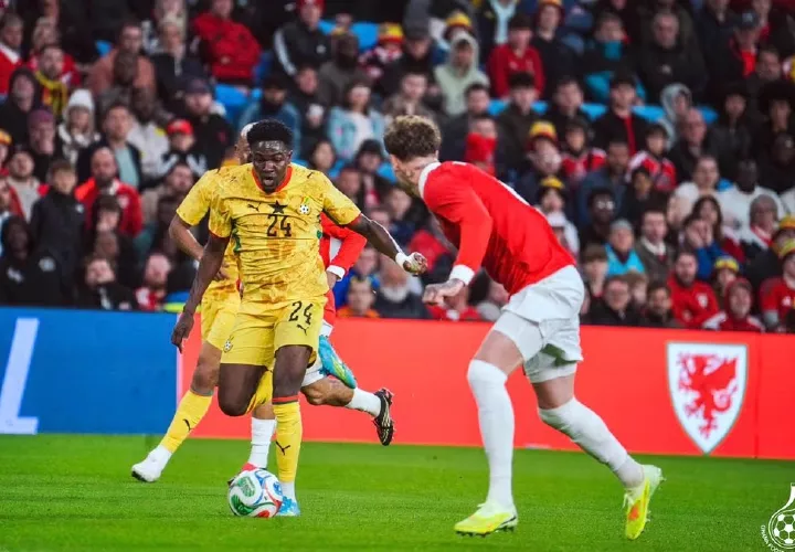 Partido entre Ghana y Gales.