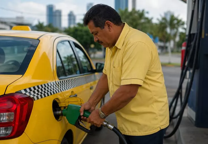Baja el combustible y sonríe el conductor.