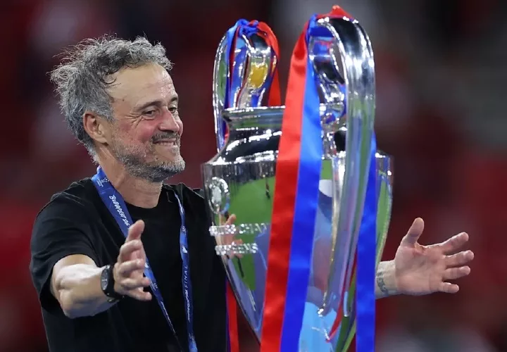 Luis Enrique, técnico del París Saint Germain.