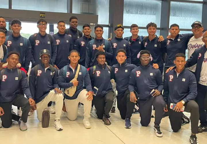 La Selección Sub-18 de Béisbol de Panamá que participará en el Campeonato Premundial de la categoría a partir de mañana jueves.