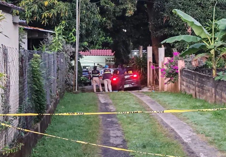 Escena del hecho de sangre en La Chorrera.  (Foto: Eric Montenegro)