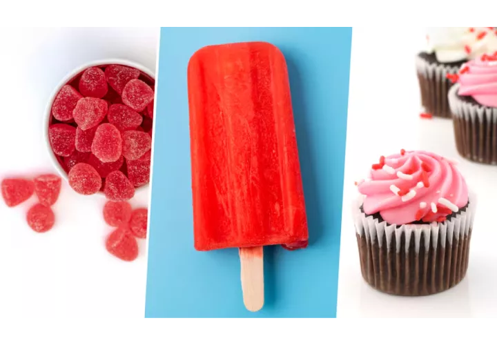  colorante rojo nº 3 (eritrosina), prohibición, FDA, dulces, snacks, bebidas
