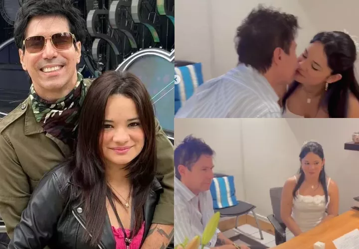 Emilio Regueira, boda, Aislinn Hartman, joven pareja, boda civil