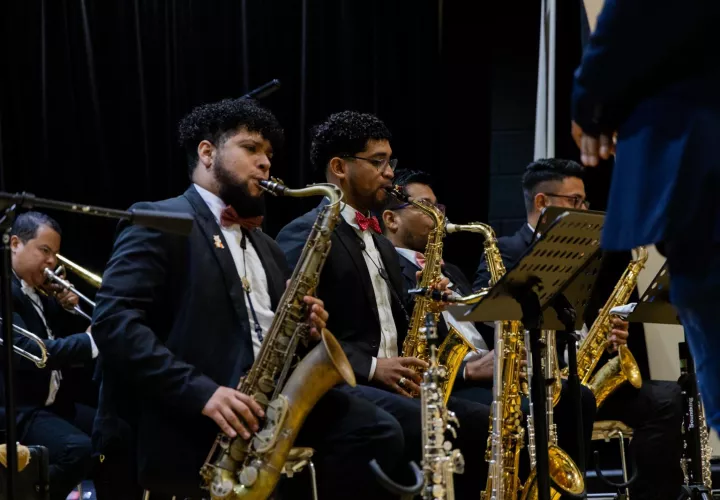 La Big Band Metropolitana de la Red Nacional de Orquestas y Coros Infantiles y Juveniles de Panamá. Foto: Cortesía