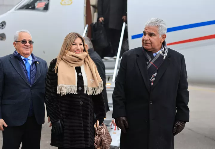 Llegada del mandatario panameño a Suiza.