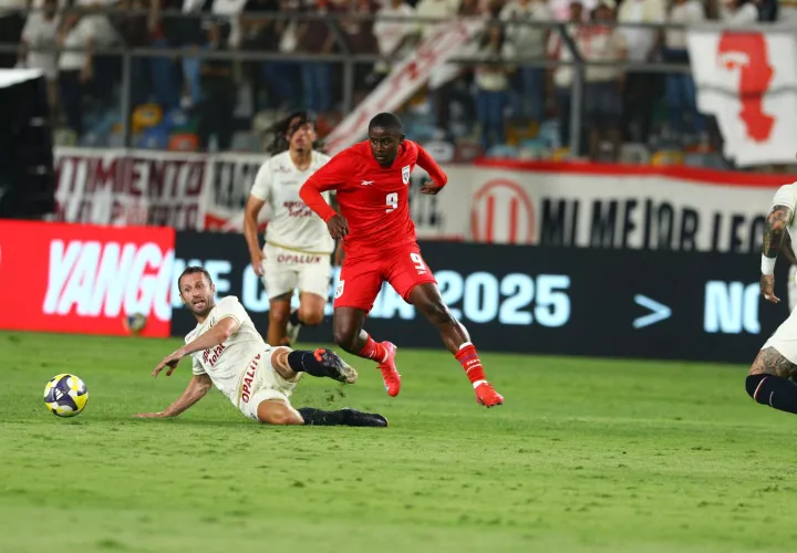 Gustavo Herrera (9) marcó el gol panameño. /Foto: FPF