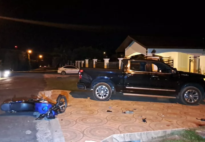 Escena del accidente de tránsito en Dolega.