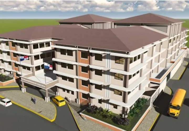 Fachada de lo que serán ambas escuelas.