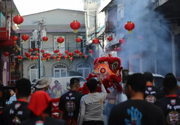 Explosión de alegría en esta fiesta de Año Nuevo.