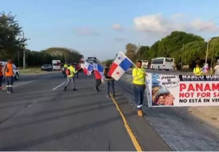 Suntracs en la vía Transístmica.