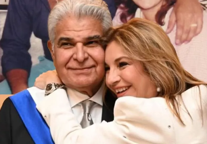 El presidente de Panamá junto a su esposa, Maricel. Foto: Instagram