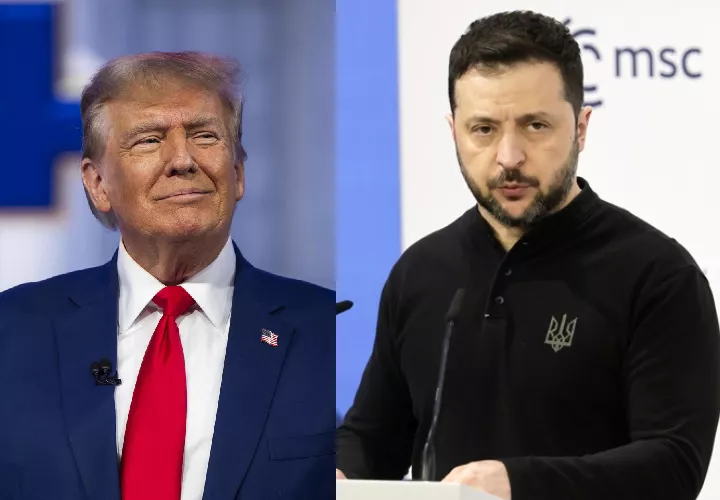 Volodímir Zelenski, Donald Trump, pedía y no da, desinformación, guerra