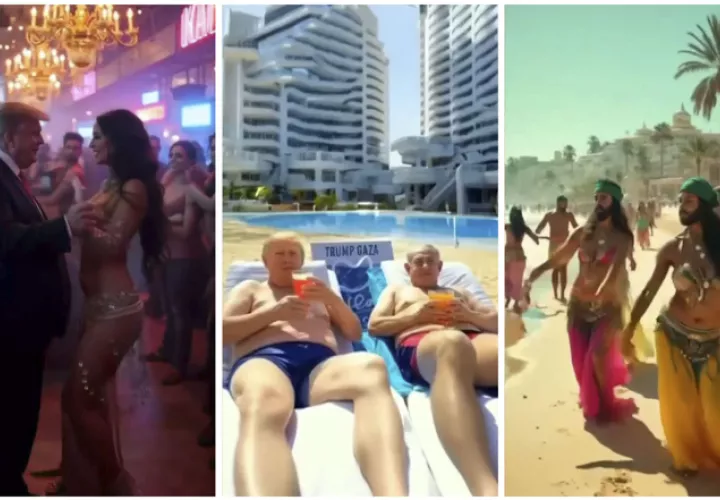 Donald Trump, recrea, con IA, Imperio de Gaza, cambios, polémica