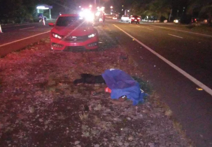 Escena del fatal accidente en La Concepción, Bugaba.