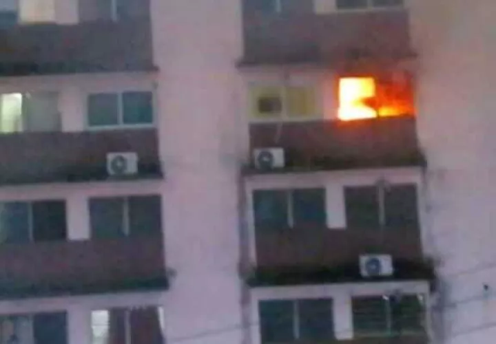 Escena del incendio.      (Foto: Tráfico Panamá)