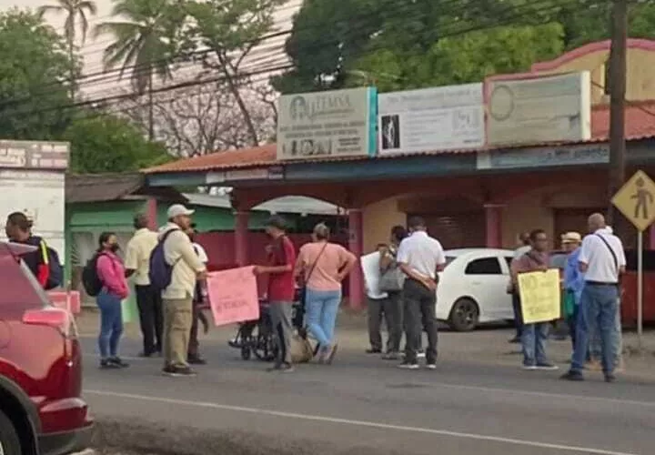 Protesta de los pacientes.