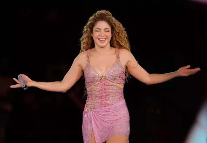 La cantante colombiana Shakira durante una presentación de su gira ‘Las Mujeres Ya No Lloran World Tour’. Foto: EFE