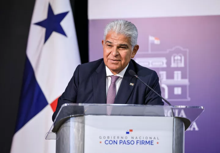 Presidente Mulino en su habitual conferencia de prensa.