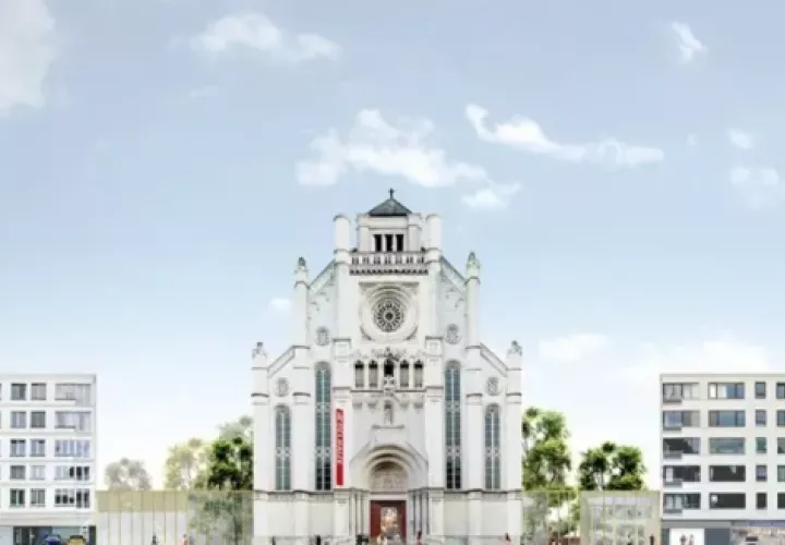 La iglesia de Santa Ana de la localidad belga de Gante. Foto: EFE