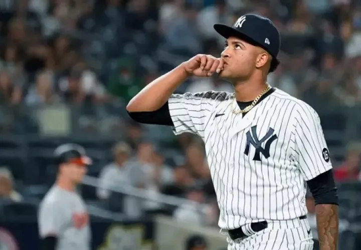 Luis Gil, lanzador de los Yankees de Nueva York. 