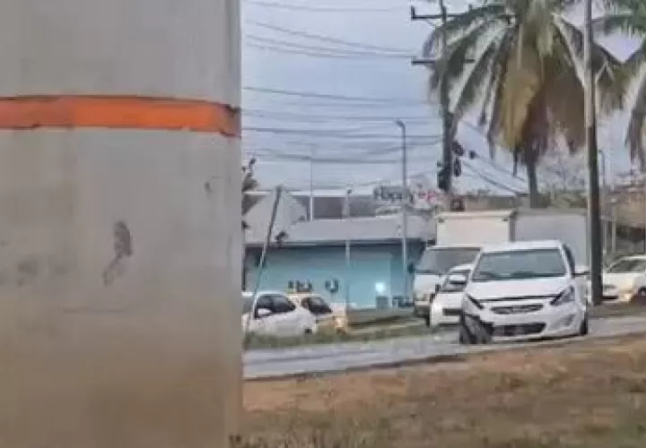 Escena de uno de los accidentes de tránsito.     (Foto: Tráfico Panamá)