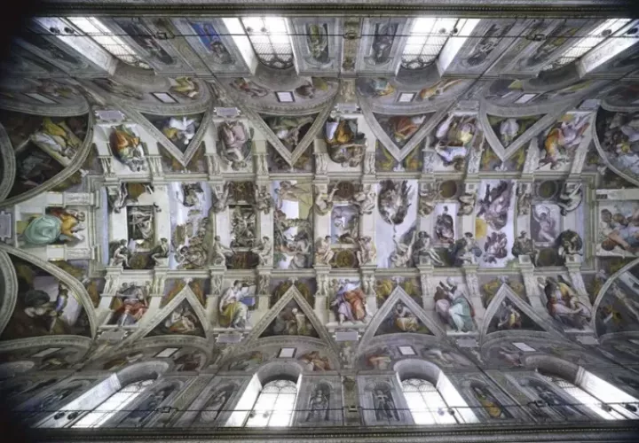 La bóveda de la Capilla Sixtina. Foto: EFE