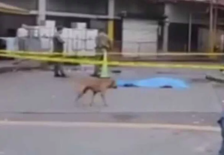 Escena del hecho violento.