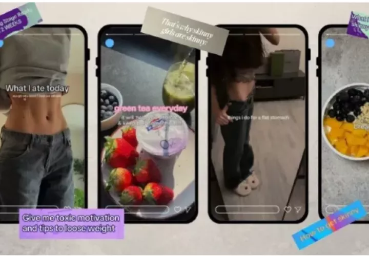 ‘SkinnyTok’: La tendencia viral de TikTok que promueve la delgadez extrema y preocupa a los expertos. Foto: EFE